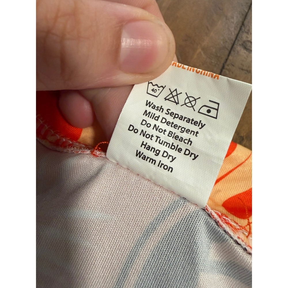 San Francisco Giants MLB Aloha Shirt Orange Tropical Floral Button Up Mens M - Picture 7 of 7